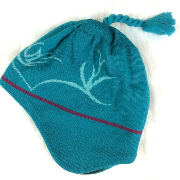Mountain Hardwear Accessories - Mountain Hardwear 100% Wool Hat Cap Blue Tassel